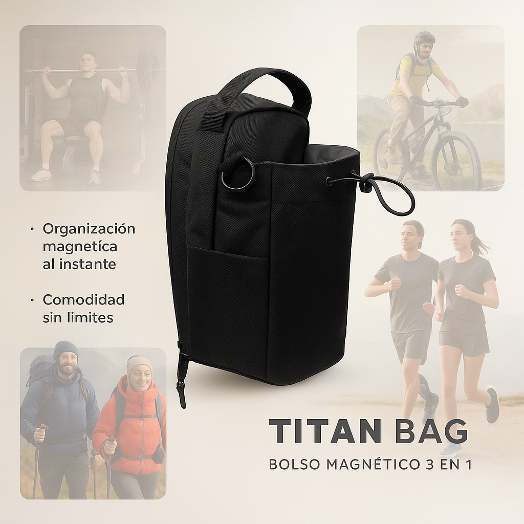 TITAN BAG™ | Bolso Magnético 3 en 1